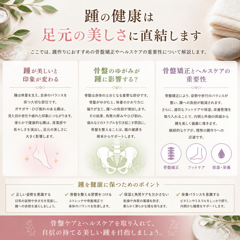 健康的な踵作りに必要なケアとは？