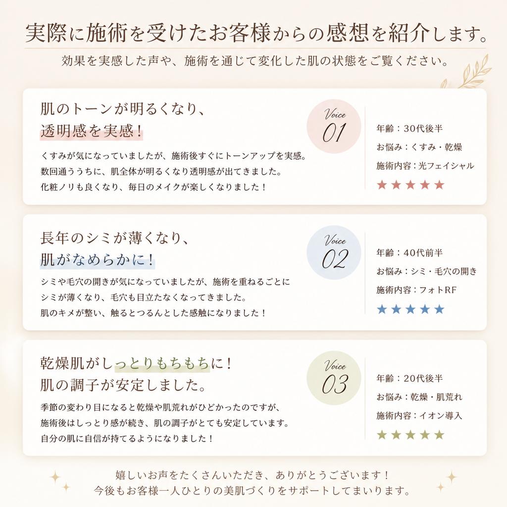 お客様の声
