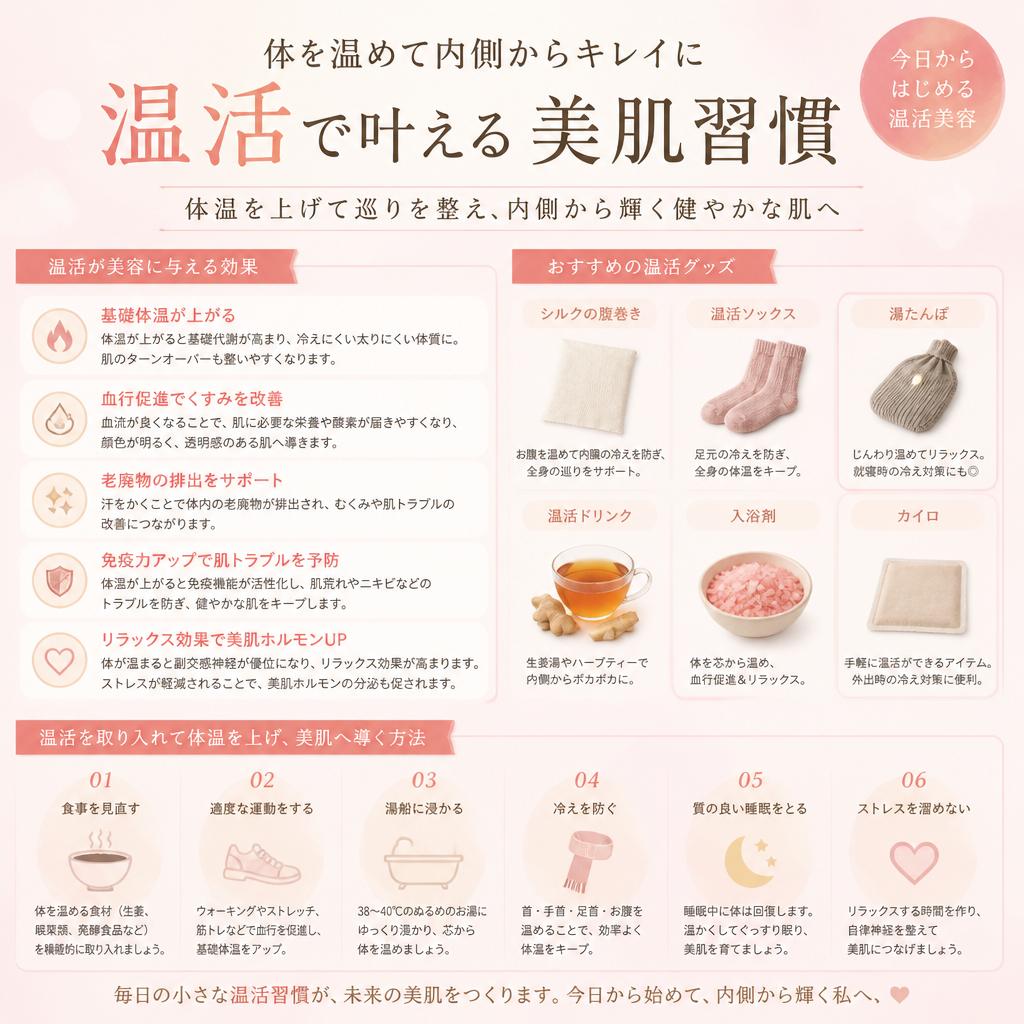 温活グッズで内側から美しく