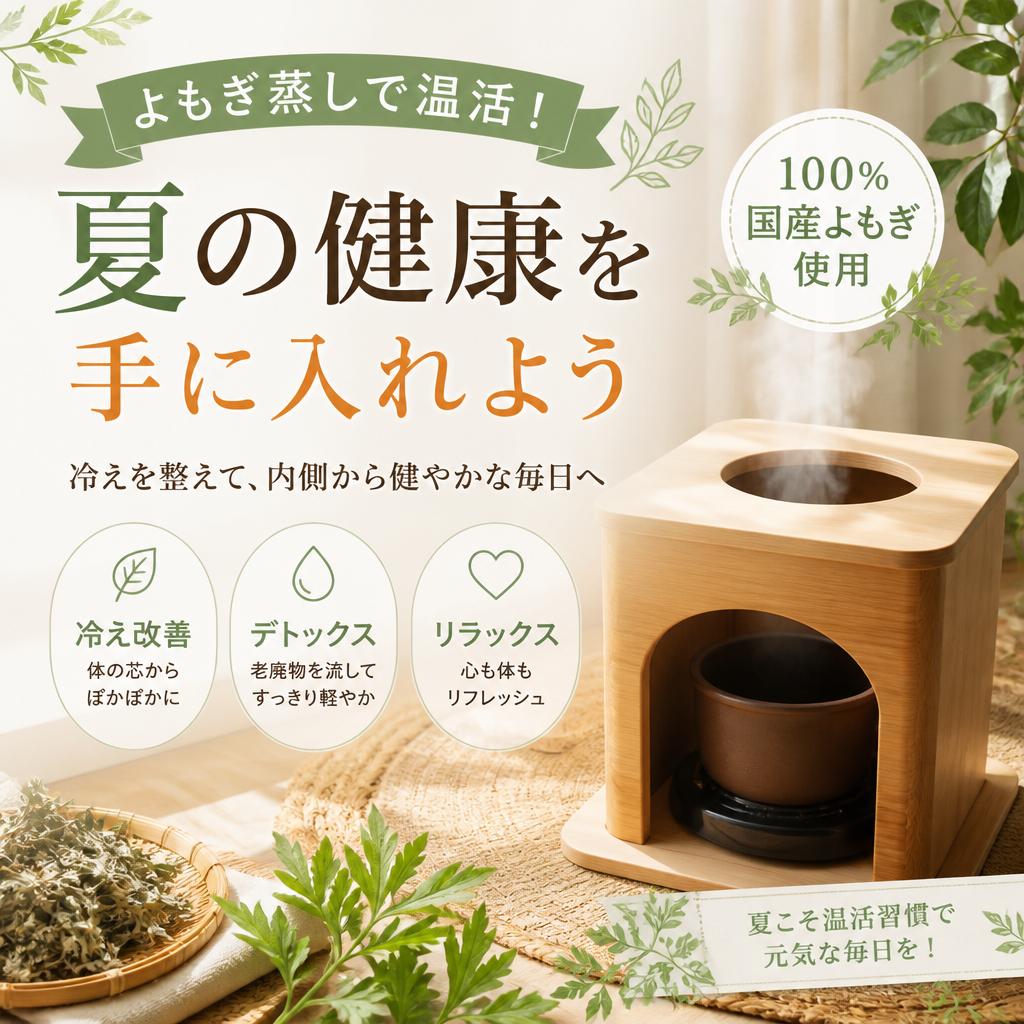 よもぎ蒸しで温活！夏の健康を手に入れよう