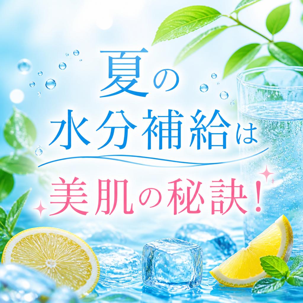 夏の水分補給は美肌の秘訣！