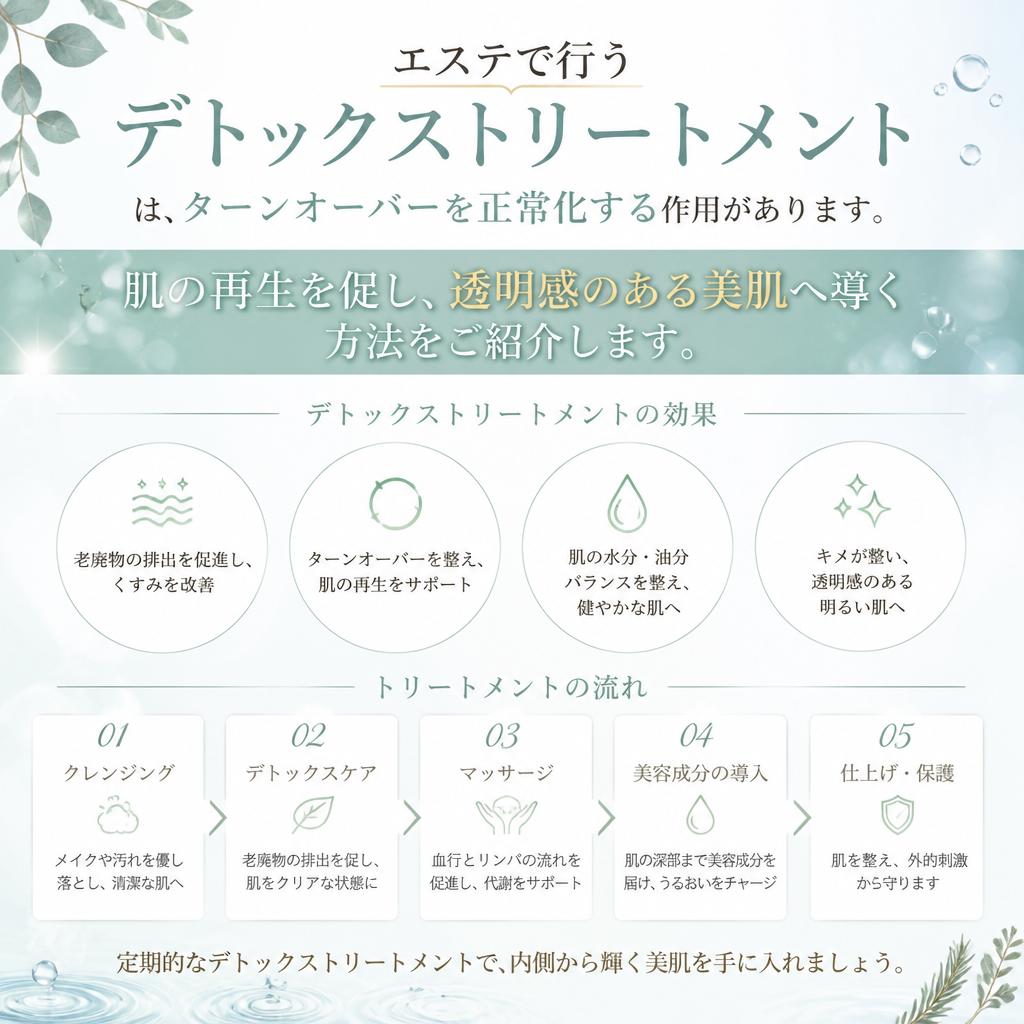 ターンオーバーを促進するエステの効果