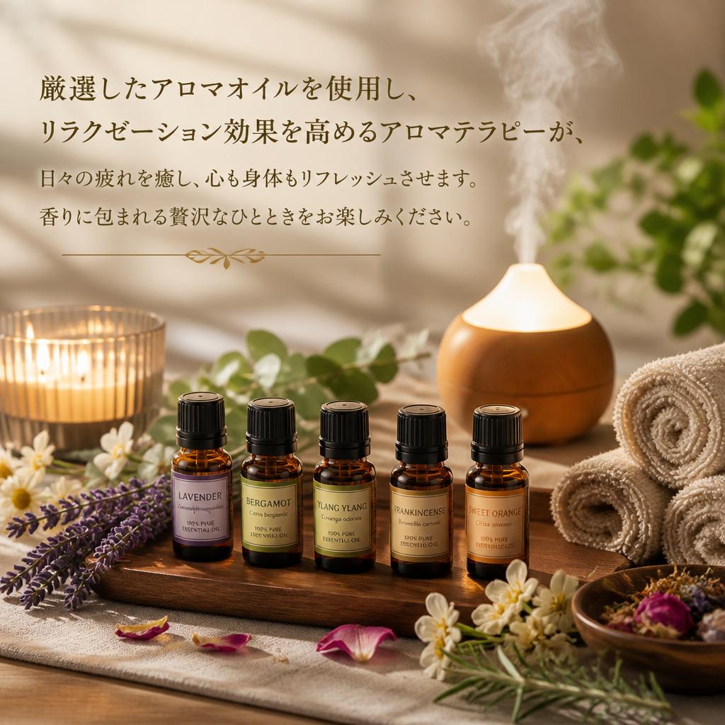 アロマテラピーで心身のリフレッシュ