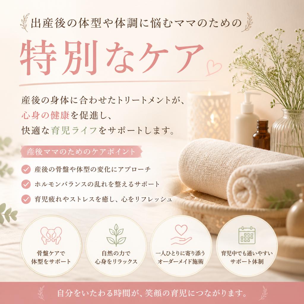 産後ケアで健康的な身体を取り戻す