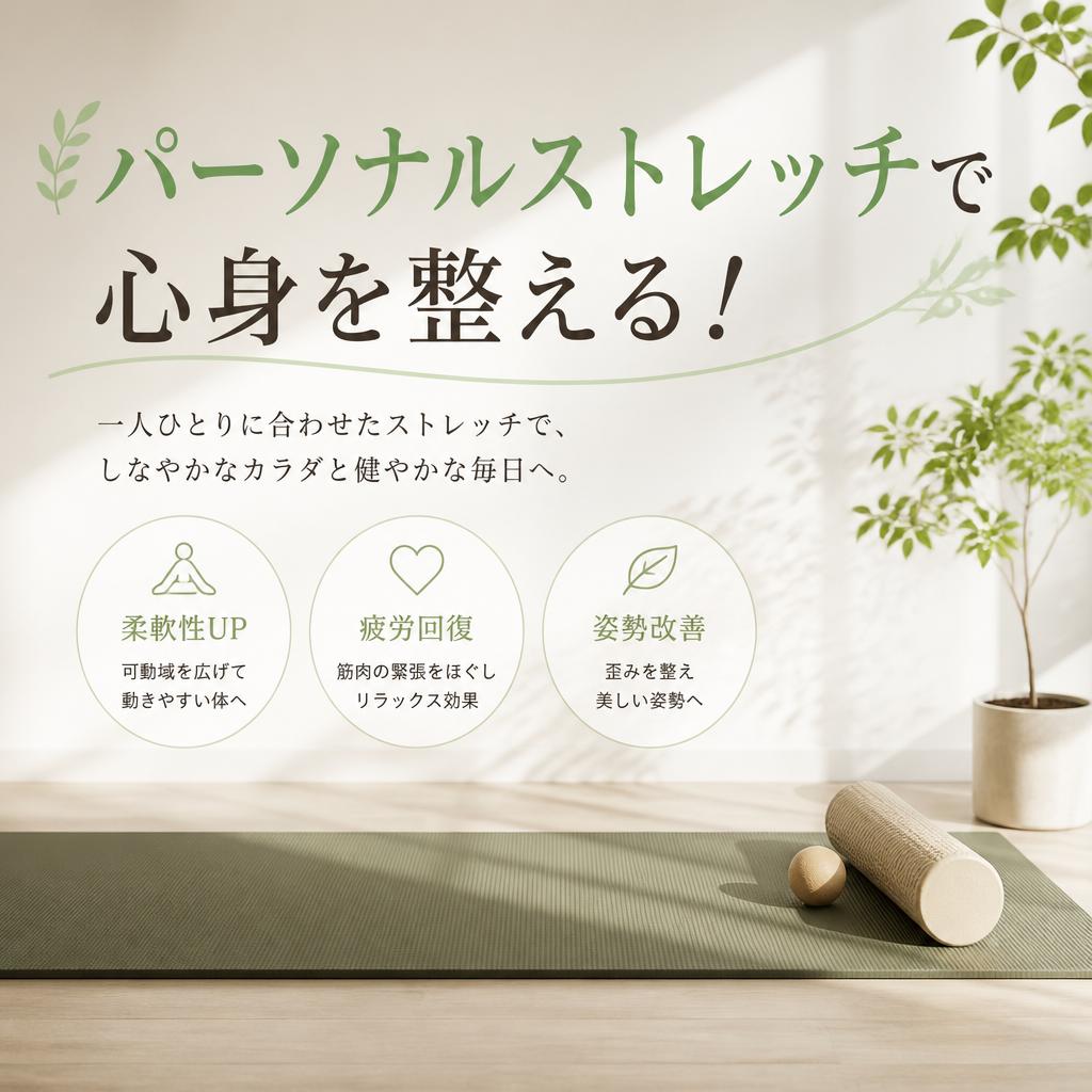 パーソナルストレッチで心身を整える！