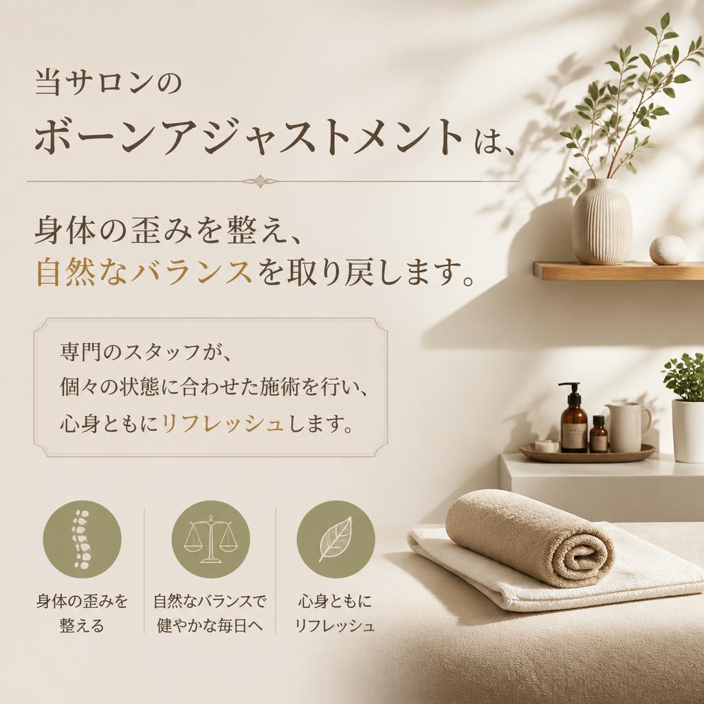 独自の手技：ボーンアジャストメント