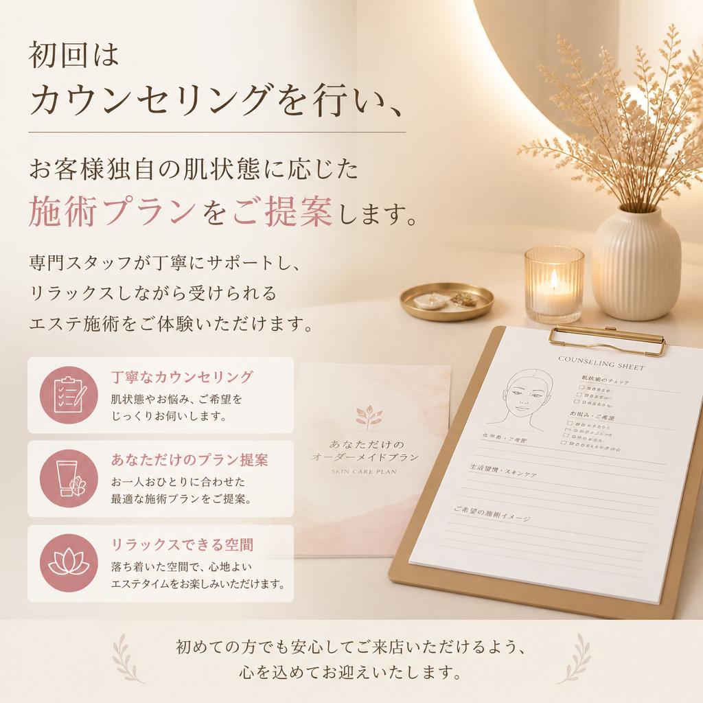 施術の流れと安心のサポート