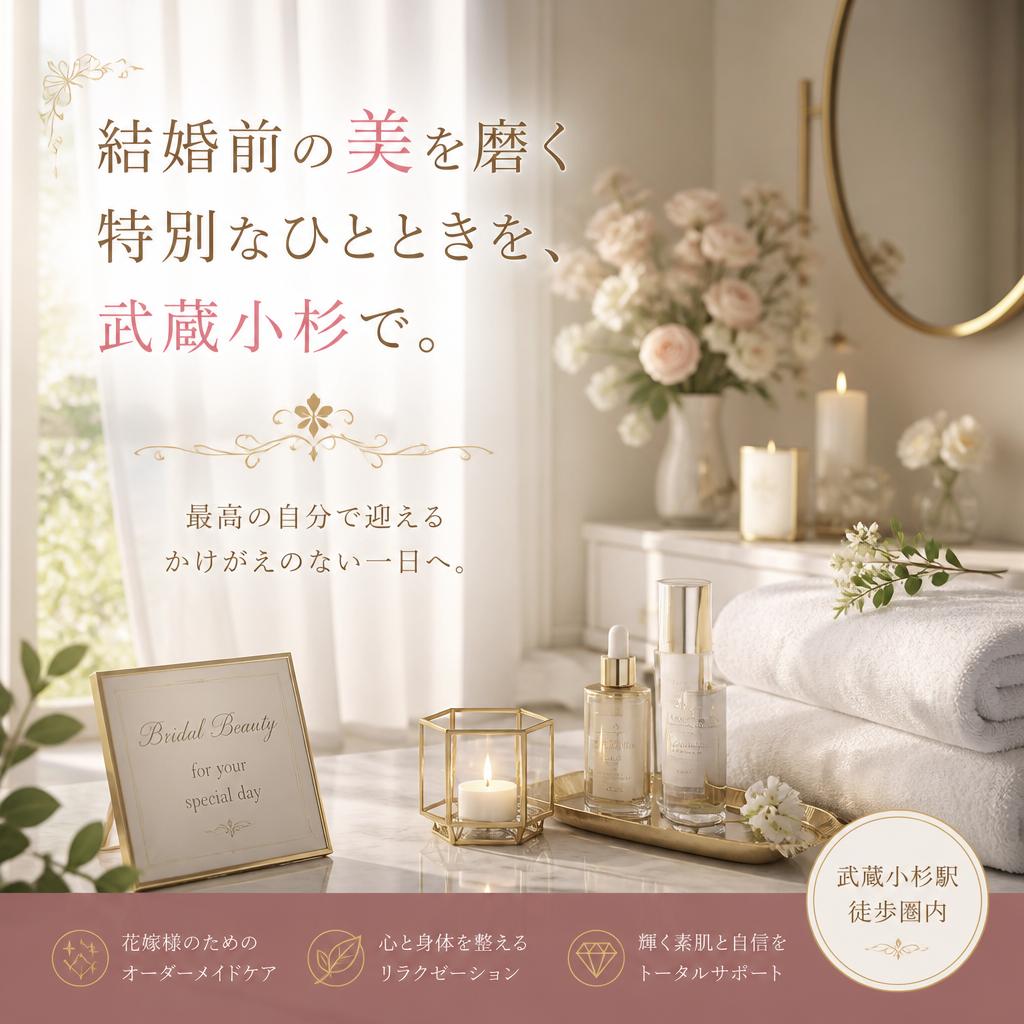 結婚前の美を磨く特別なひとときを、武蔵小杉で。