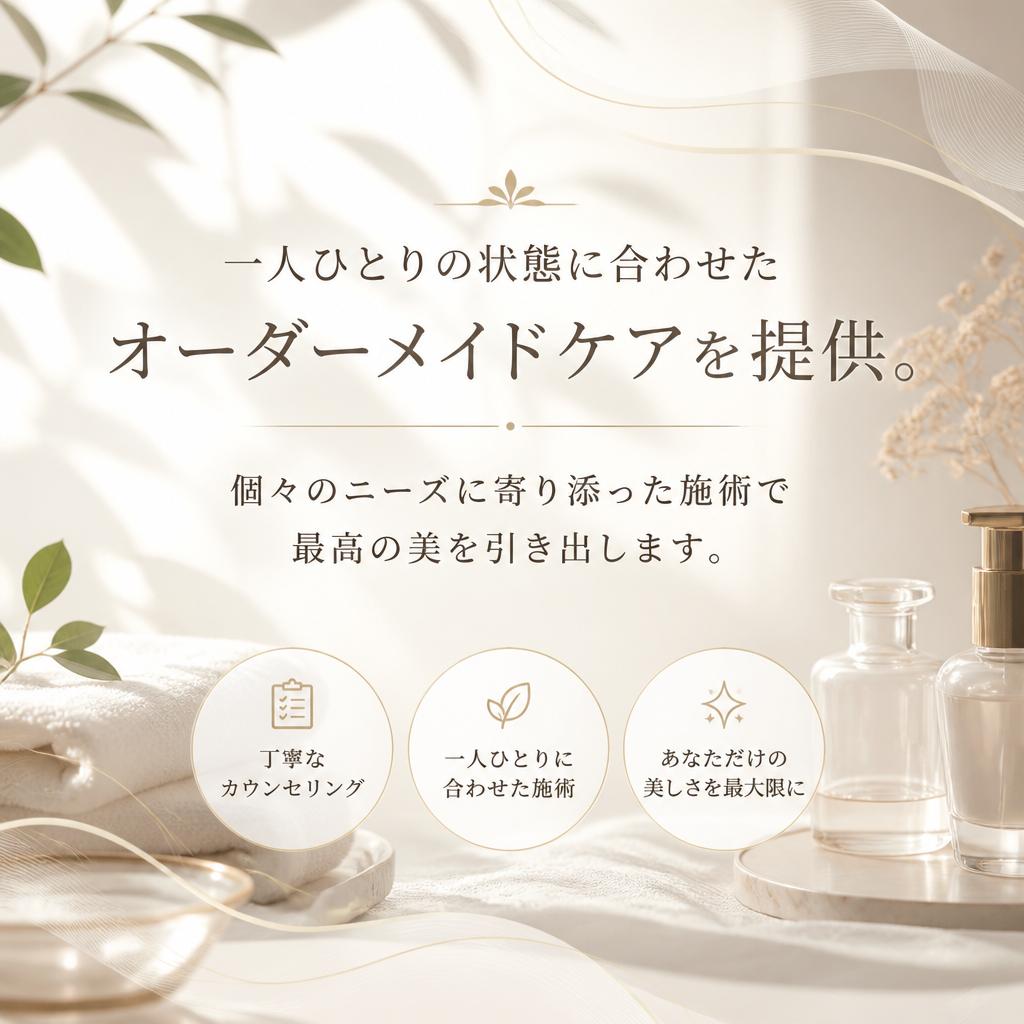 オーダーメイドケアであなただけの体験